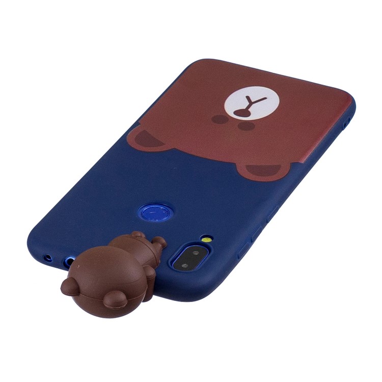 3D Cute Doll Pattern Printing TPU Case for Xiaomi Redmi Note 7 / Note 7 Pro (India) / Note 7S - Bear-5