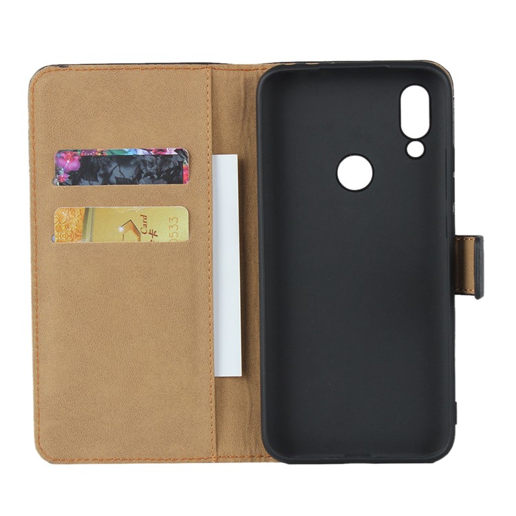 Genuine Leather Magnetic Flip Case Cover for Xiaomi Redmi 7-5