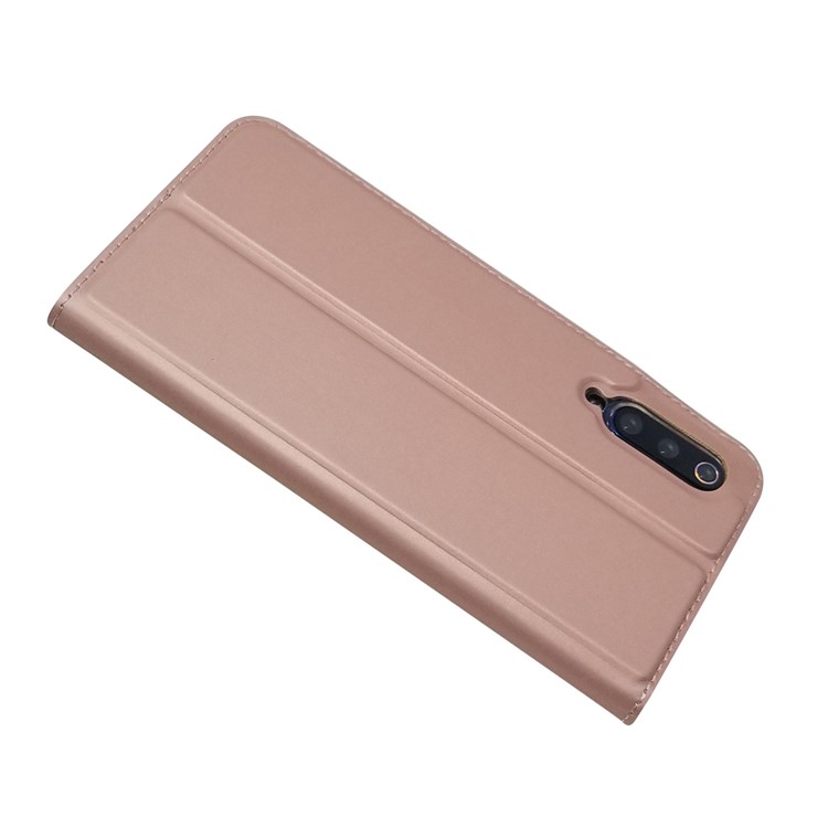Magnetic Adsorption Leather Card Slot Case for Xiaomi Mi 9 - Rose Gold-4