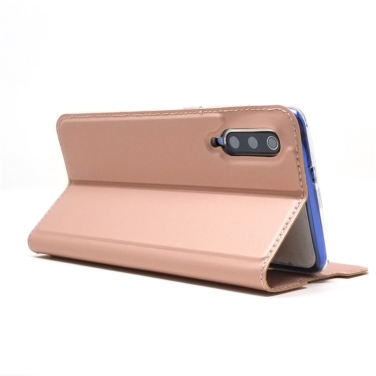 Magnetic Adsorption Leather Card Slot Case for Xiaomi Mi 9 - Rose Gold-6