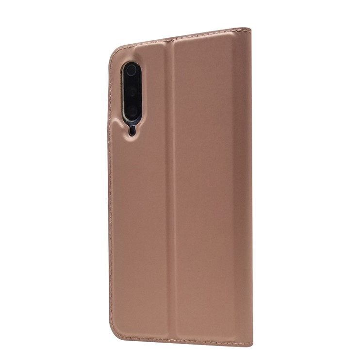 Magnetic Adsorption Leather Card Slot Case for Xiaomi Mi 9 - Rose Gold-7