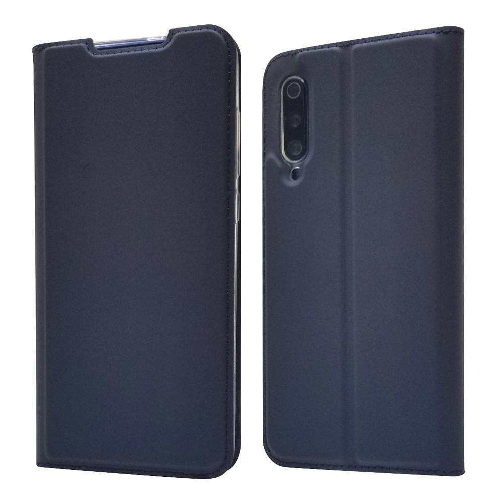 Slot De Cartão De Couro De Adsorção Magnética Para Xiaomi Mi 9 - Azul-2