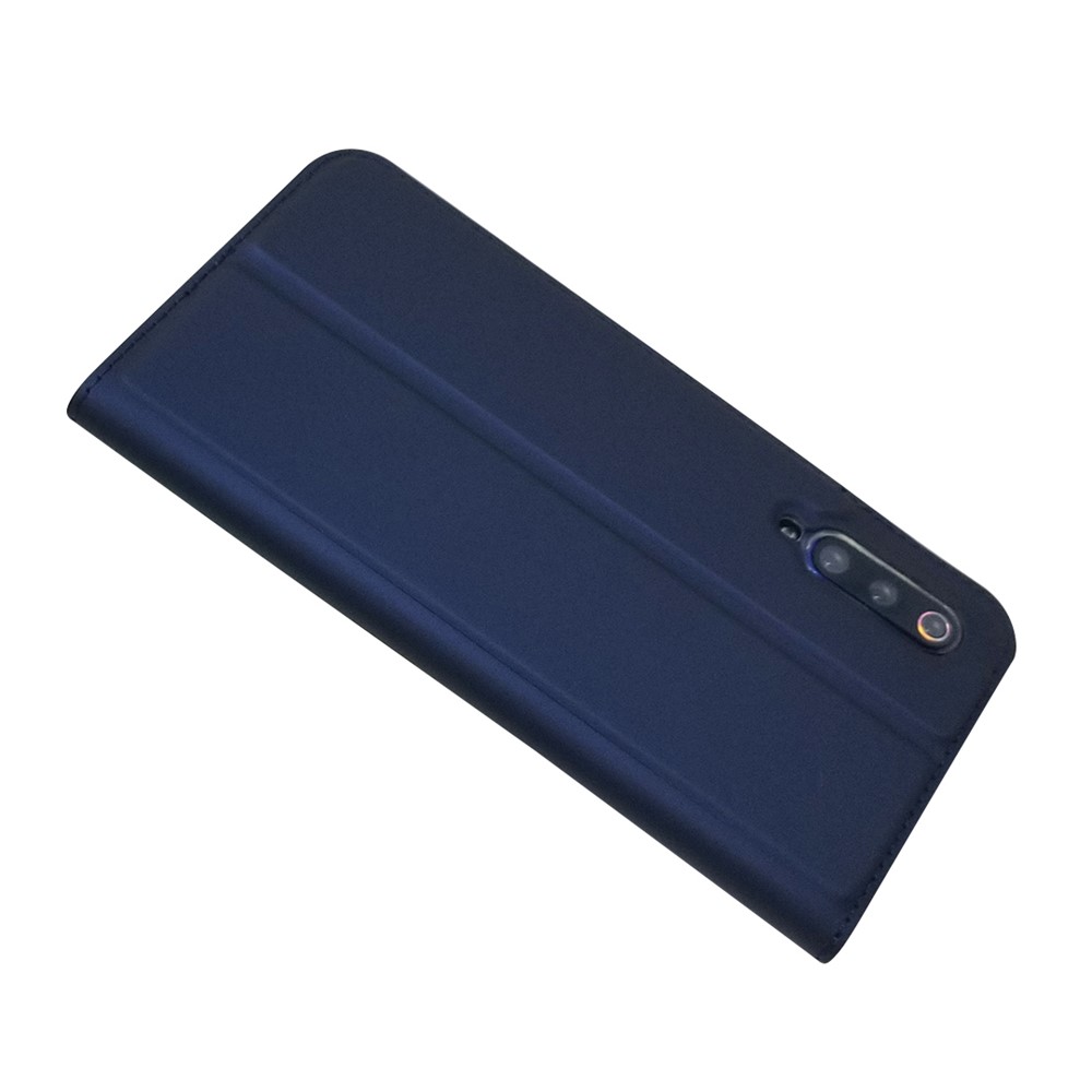 Slot De Cartão De Couro De Adsorção Magnética Para Xiaomi Mi 9 - Azul-4