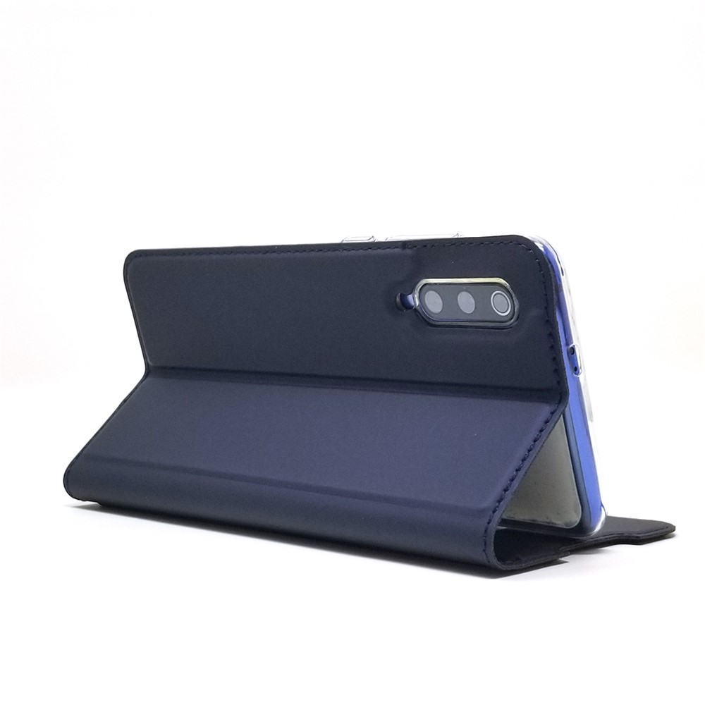 Slot De Cartão De Couro De Adsorção Magnética Para Xiaomi Mi 9 - Azul-6