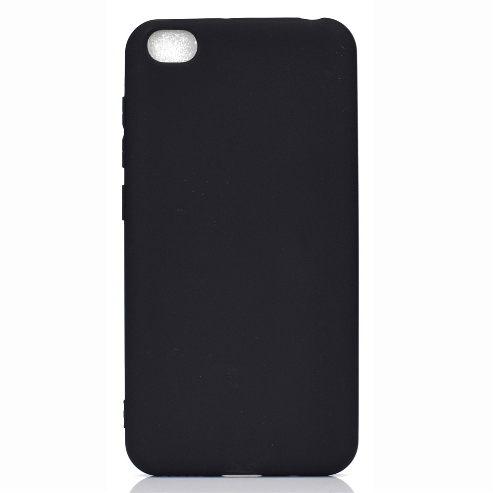 Soft Frosted TPU Case for Xiaomi Redmi Go - Black-4