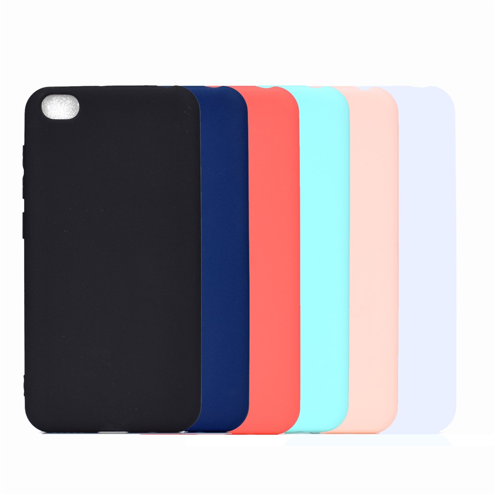 Soft Frosted TPU Case for Xiaomi Redmi Go - Black-8