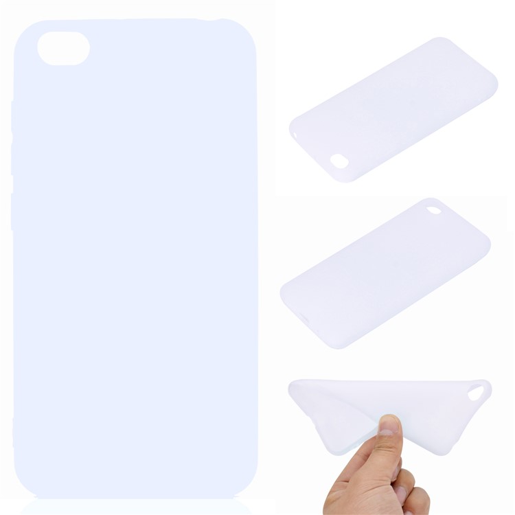 Soft Frosted TPU Case for Xiaomi Redmi Go - White-1
