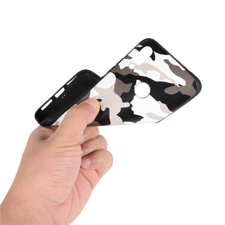 Camouflage Pattern TPU Soft Phone Cover for Xiaomi Redmi 7 / Redmi Y3 - White-4