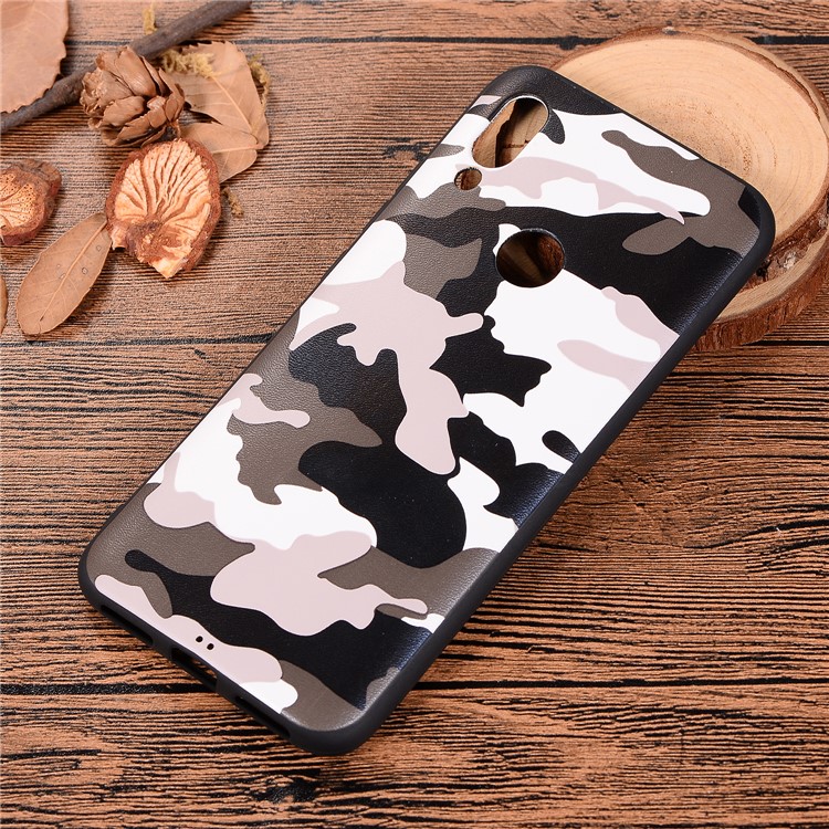 Camouflage Pattern TPU Soft Phone Cover for Xiaomi Redmi 7 / Redmi Y3 - White-5