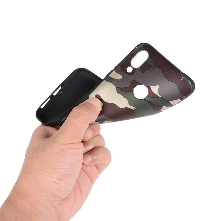 Camouflage Pattern TPU Soft Phone Cover for Xiaomi Redmi 7 / Redmi Y3 - Green-4