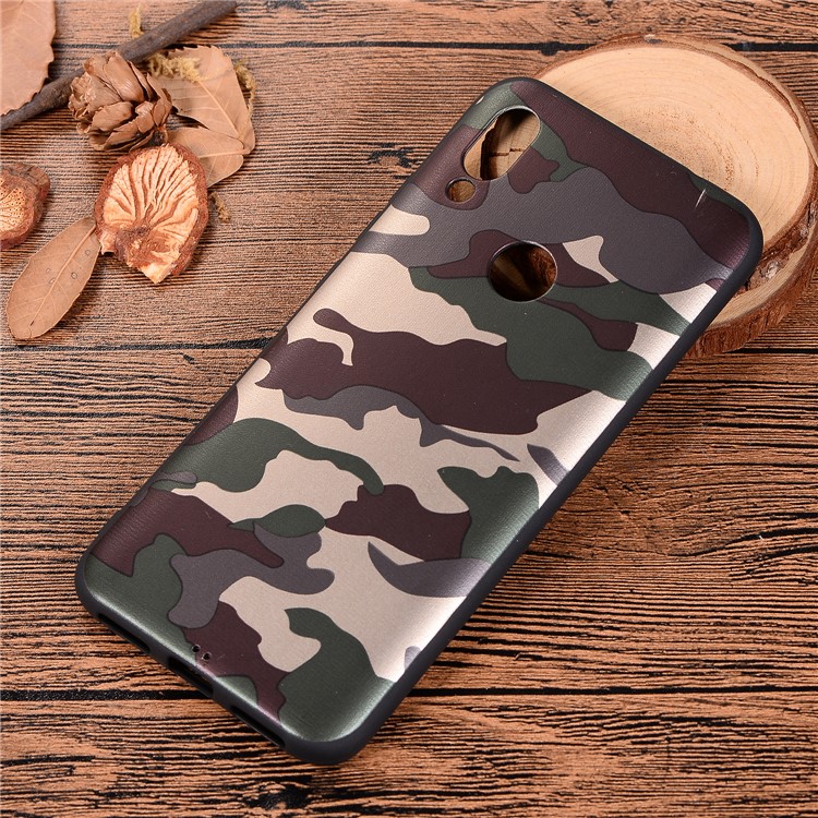 Camouflage Pattern TPU Soft Phone Cover for Xiaomi Redmi 7 / Redmi Y3 - Green-5
