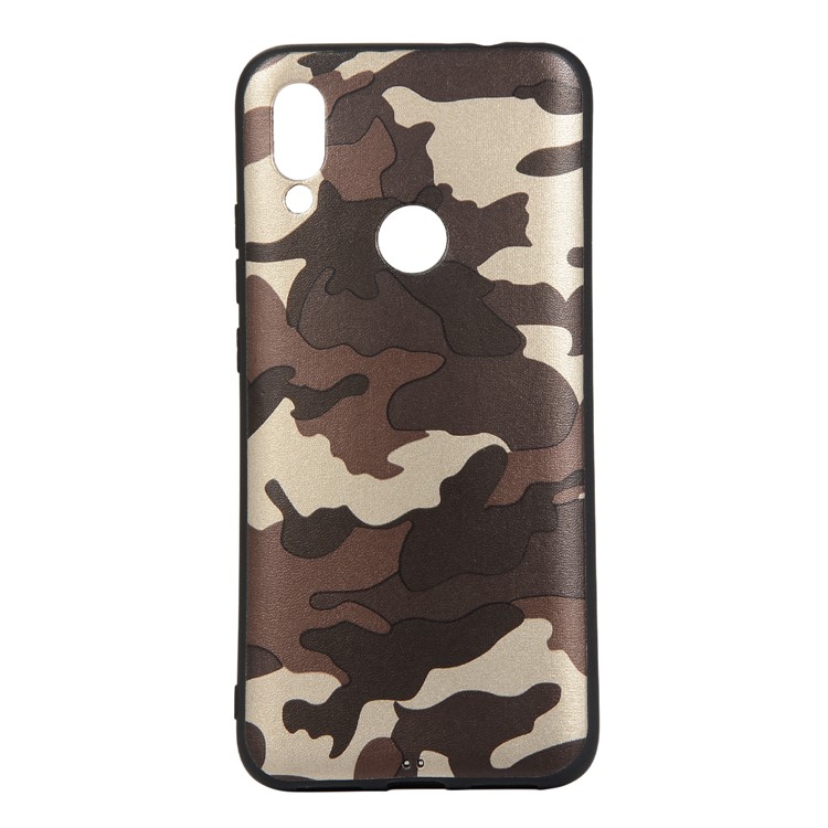 Camouflage Pattern TPU Soft Phone Cover for Xiaomi Redmi 7 / Redmi Y3 - Brown-2