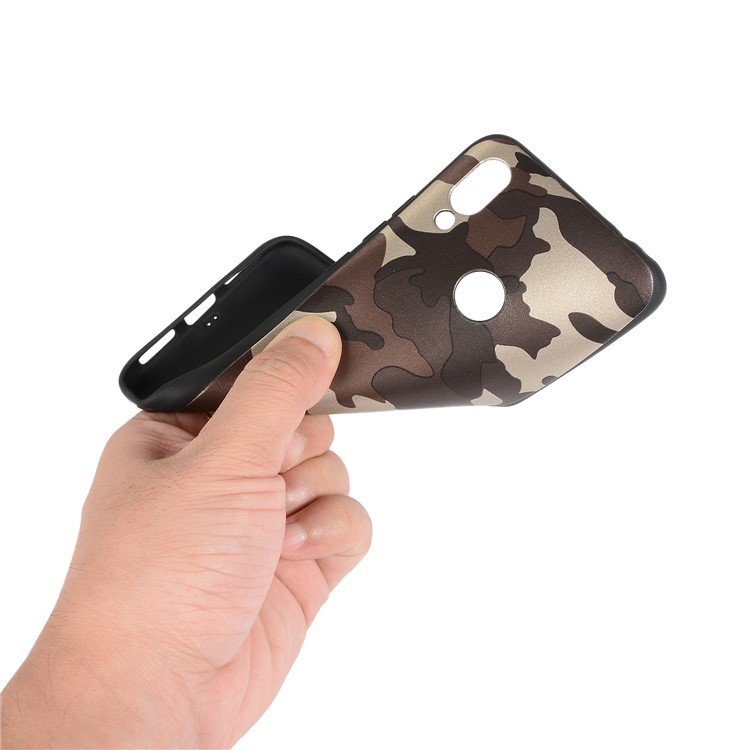 Camouflage Pattern TPU Soft Phone Cover for Xiaomi Redmi 7 / Redmi Y3 - Brown-4