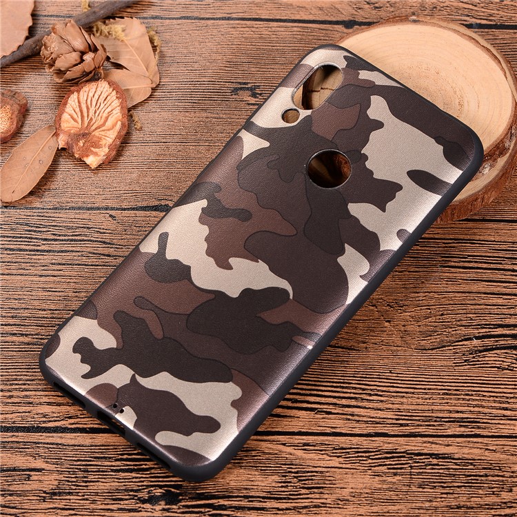 Camouflage Pattern TPU Soft Phone Cover for Xiaomi Redmi 7 / Redmi Y3 - Brown-5