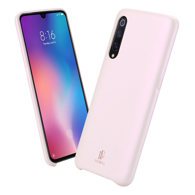 DUX DUCIS Skin Lite Series PU Leather Coated PC Phone Casing for Xiaomi Mi 9 - Pink