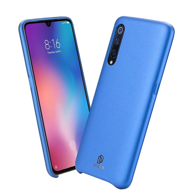 DUX DUCIS Skin Lite Series PU Leather Coated PC Phone Casing for Xiaomi Mi 9 - Blue