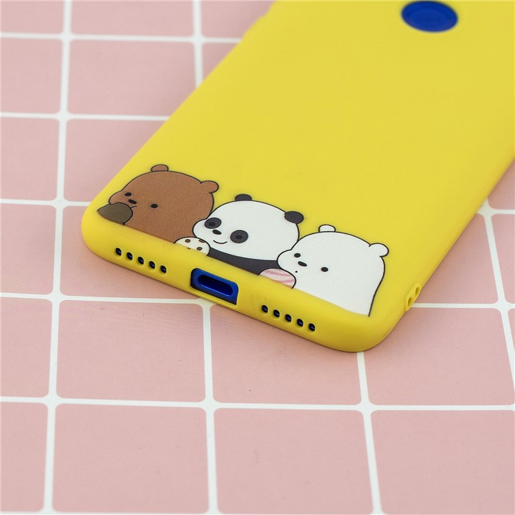 Pattern Printing TPU Gel Protective Case with Silicone Strap for Xiaomi Xiaomi Redmi Note 7 / Redmi Note 7 Pro (India) / Redmi Note 7S - Yellow-9