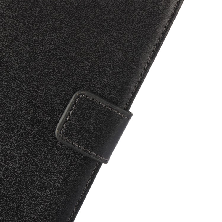 Genuine Split Leather Wallet Phone Case with Stand for Xiaomi Redmi 3s - Black-6