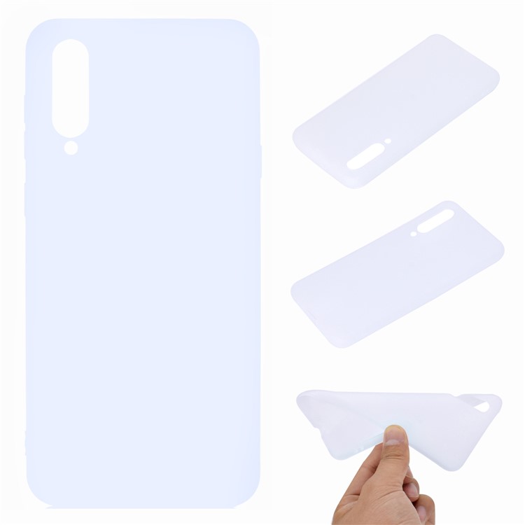 Soft Frosted TPU Case for Xiaomi Mi 9 SE - White-1