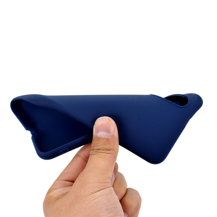 Soft Frosted TPU Case for Xiaomi Mi 9 SE - Dark Blue-6