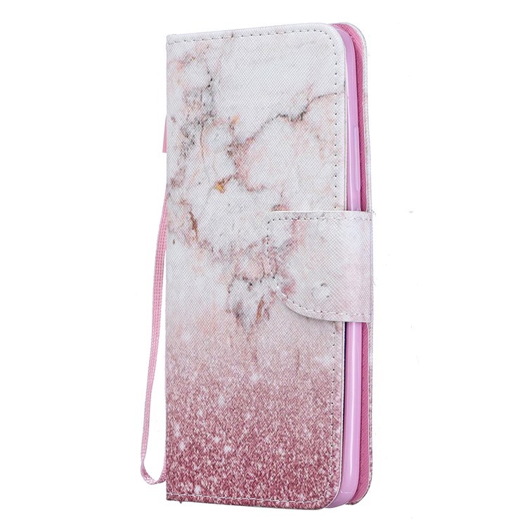 Padrão De Impressão PU Carteira De Couro Magnética Stand Shell De Proteção Para Xiaomi Redmi 7 / Redmi Y3 - Mármore-2