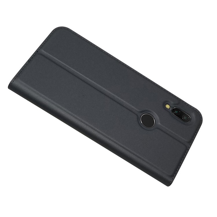 Magnetic Adsorption Leather Card Holder Case for Xiaomi Redmi 7 / Redmi Y3 - Black-4