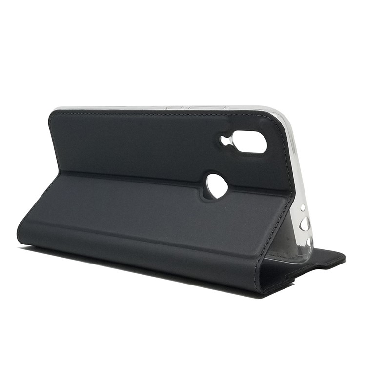 Magnetic Adsorption Leather Card Holder Case for Xiaomi Redmi 7 / Redmi Y3 - Black-6