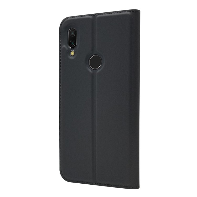 Magnetic Adsorption Leather Card Holder Case for Xiaomi Redmi 7 / Redmi Y3 - Black-8