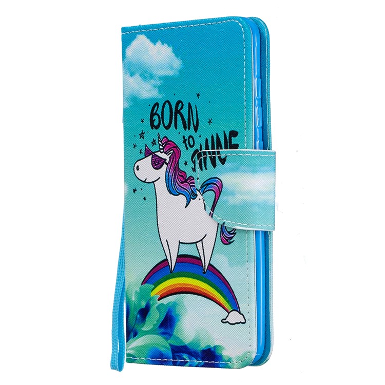 Pattern Printing Leather Wallet Case for Xiaomi Mi 9 - Cute Unicorn-2