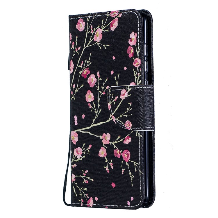 Pattern Printing Leather Wallet Case for Xiaomi Mi 9 - Vivid Flowers-2