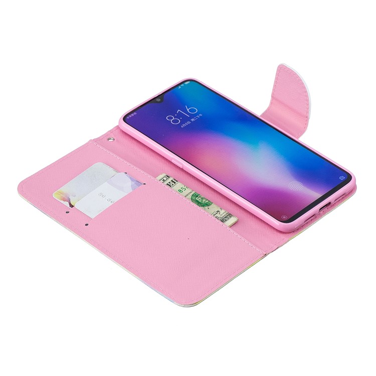 Musterdruck Leder Brieftasche Für Xiaomi Mi 9 - Traumfänger-4