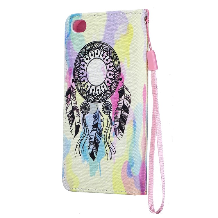 Pattern Printing Leather Wallet Stand Case for Xiaomi Redmi Go - Dream Catcher-3