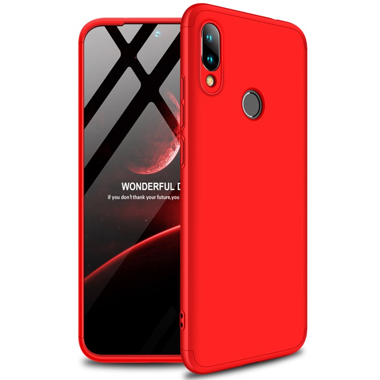 GKK Detachable 3-Piece Matte Hard PC Case for Xiaomi Redmi 7 / Redmi Y3 - Red-2