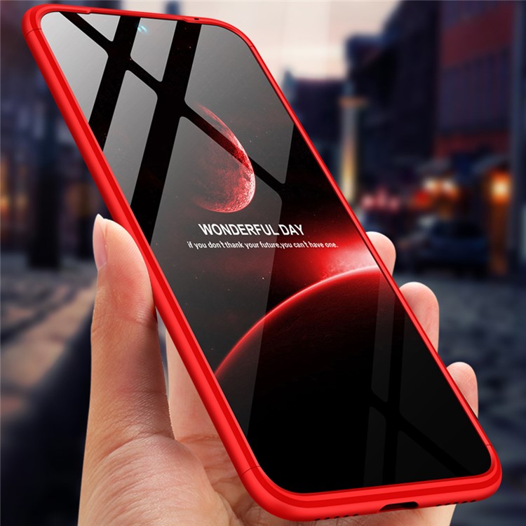 GKK Detachable 3-Piece Matte Hard PC Case for Xiaomi Redmi 7 / Redmi Y3 - Red-4