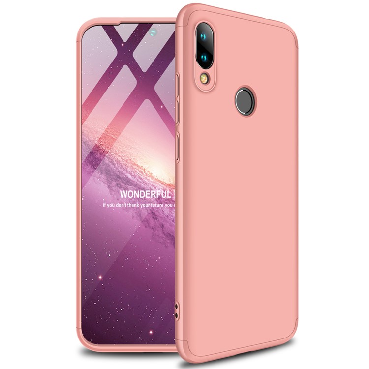 GKK Detachable 3-Piece Matte Hard PC Case for Xiaomi Redmi 7 / Redmi Y3 - Rose Gold-2