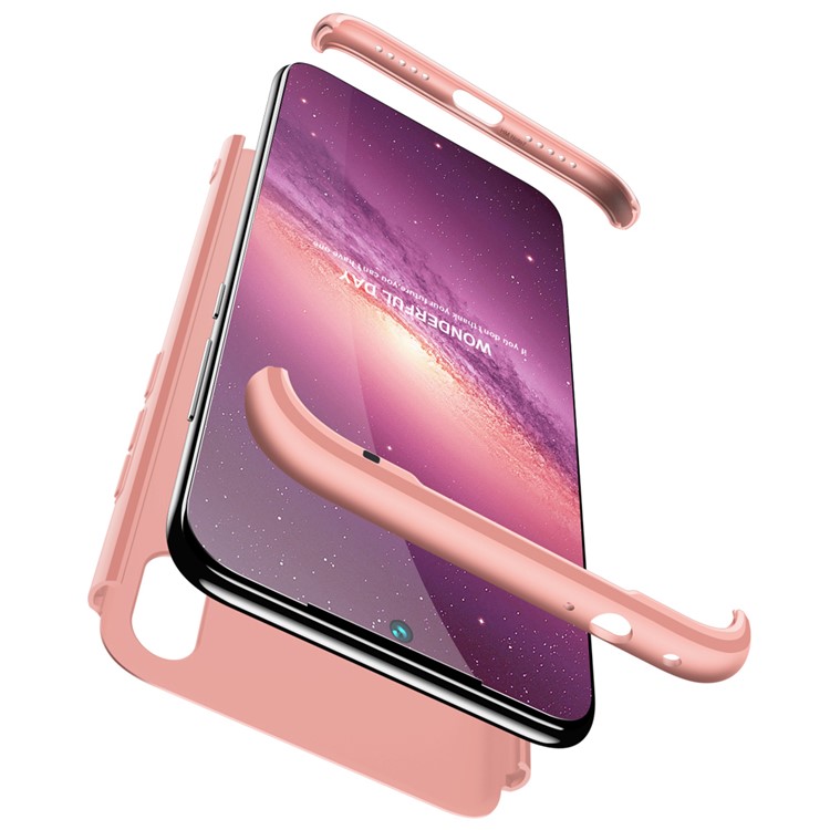 GKK Detachable 3-Piece Matte Hard PC Case for Xiaomi Redmi 7 / Redmi Y3 - Rose Gold-3