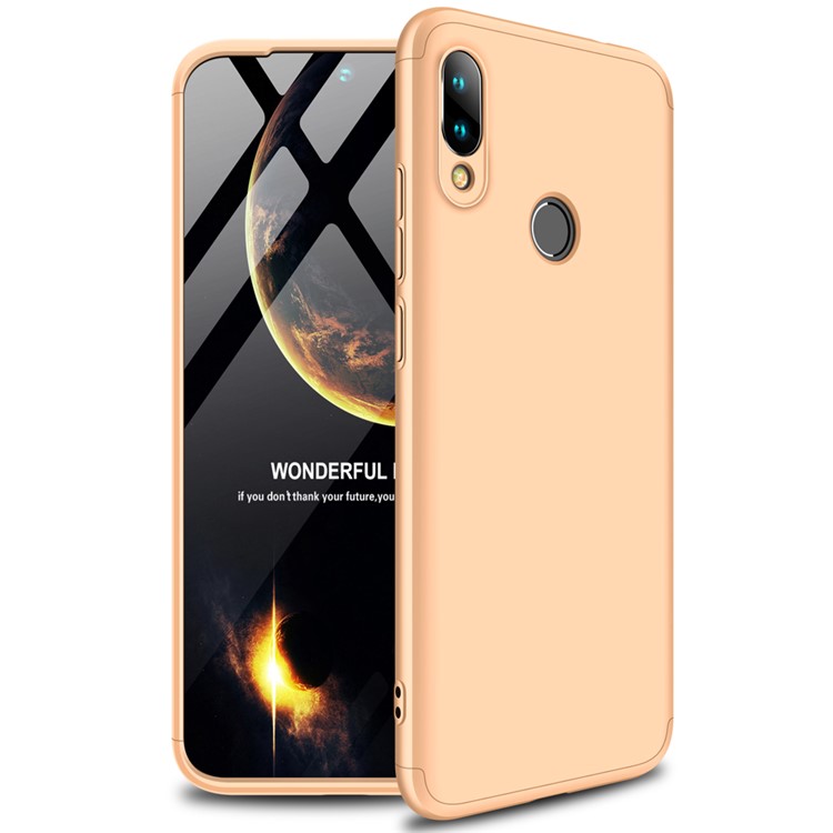 GKK Detachable 3-Piece Matte Hard PC Case for Xiaomi Redmi 7 / Redmi Y3 - Gold-2