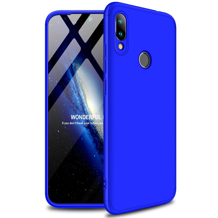 GKK Detachable 3-Piece Matte Hard PC Case for Xiaomi Redmi 7 / Redmi Y3 - Blue-2