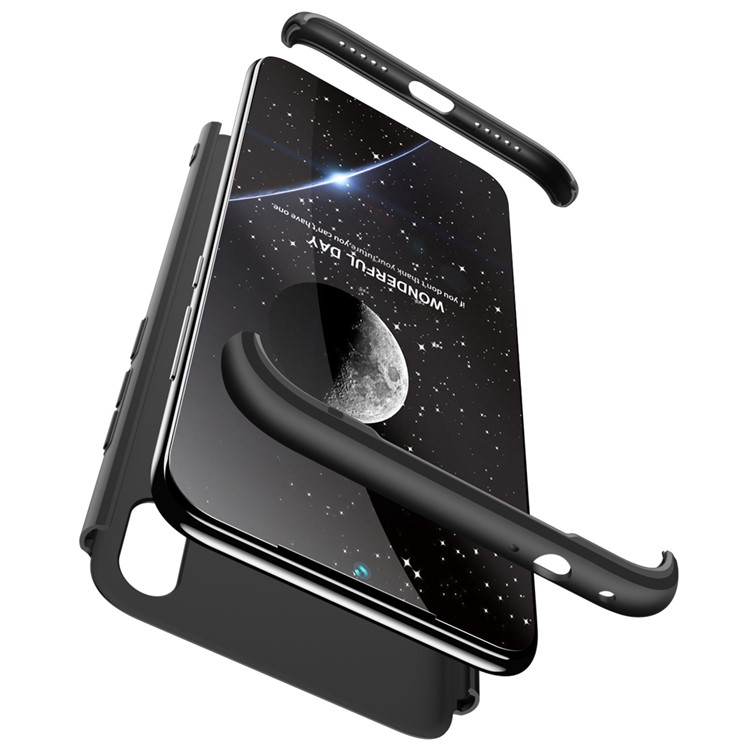 GKK Detachable 3-Piece Matte Hard PC Case for Xiaomi Redmi 7 / Redmi Y3 - Black-3