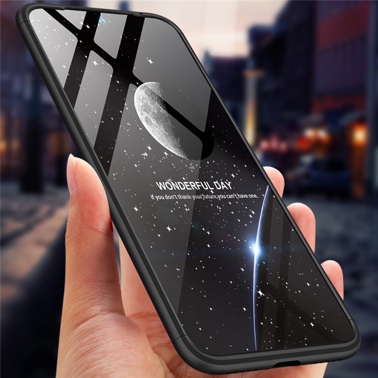 GKK Detachable 3-Piece Matte Hard PC Case for Xiaomi Redmi 7 / Redmi Y3 - Black-4