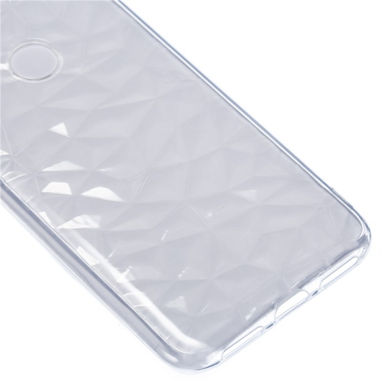 3D Diamond Texture Soft TPU Protective Casing for Xiaomi Redmi Note 7 / 7S / 7 Pro (India) - Transparent-4