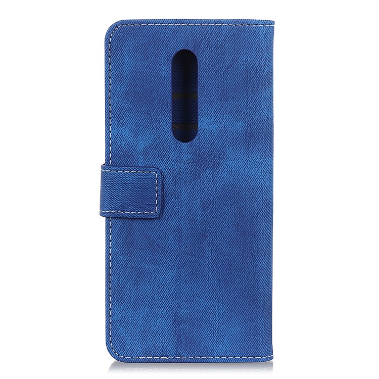 Jeans Cloth PU Leather Phone Case for Xiaomi Redmi K20 / Mi 9T / Redmi K20 Pro / Mi 9T Pro - Blue-3