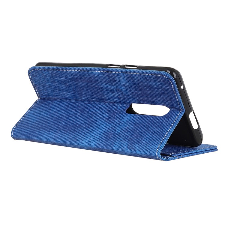 Jeans Cloth PU Leather Phone Case for Xiaomi Redmi K20 / Mi 9T / Redmi K20 Pro / Mi 9T Pro - Blue-4