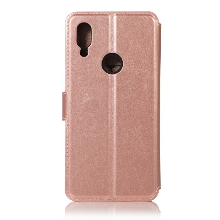 Extreme Series Wallet Stand Folio PU Leather Phone Cover for Xiaomi Redmi 7 - Rose Gold-3