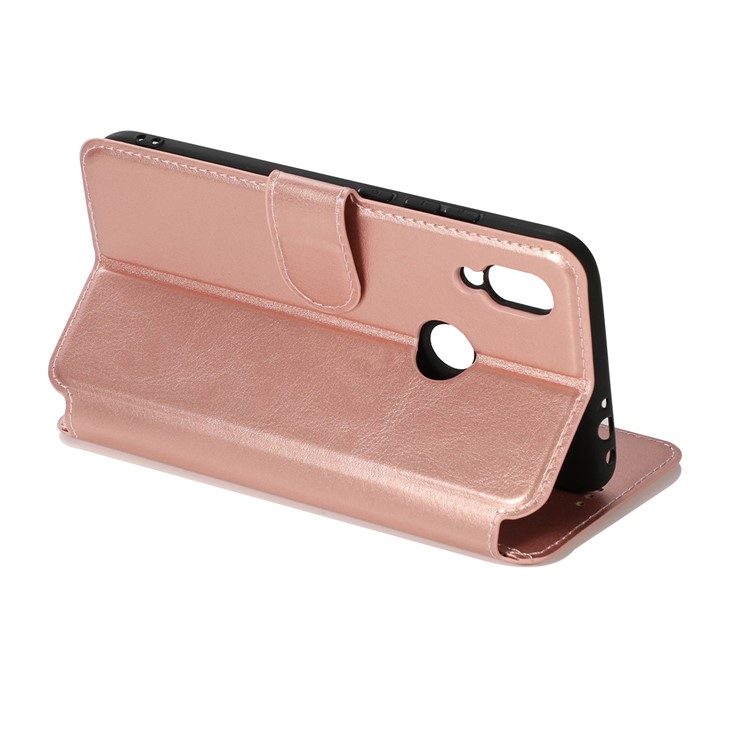 Extreme Series Wallet Stand Folio PU Leather Phone Cover for Xiaomi Redmi 7 - Rose Gold-6