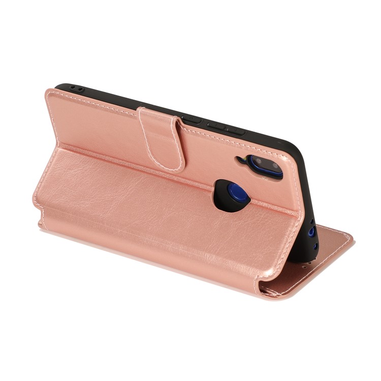 Extreme Series Wallet Stand TPU + PU Leather Protective Casing for Xiaomi Redmi Note 7 / Note 7S / Note 7 Pro (India) - Rose Gold-7