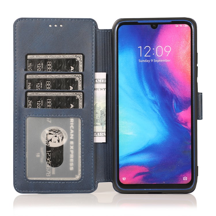Extreme Series Wallet Stand TPU + PU Leather Protective Casing for Xiaomi Redmi Note 7 / Note 7S / Note 7 Pro (India) - Blue-5