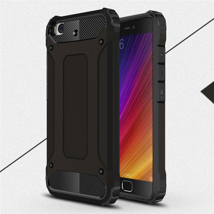 Armor Guard Plastic + TPU Hybrid Case for Xiaomi Mi 5s - Black-1