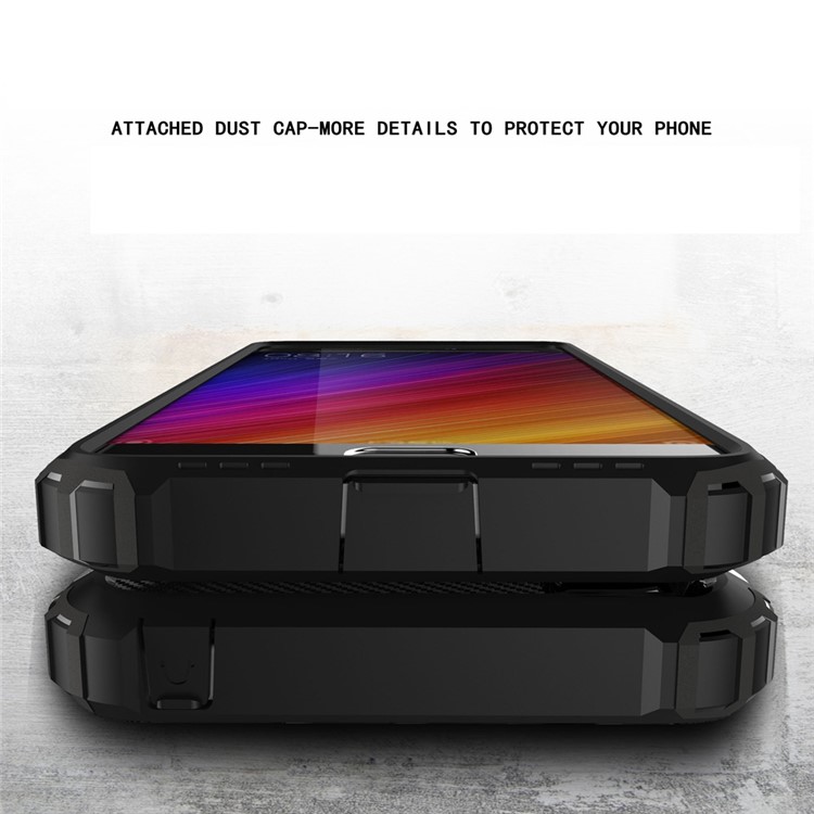 Armor Guard Plastic + TPU Hybrid Case for Xiaomi Mi 5s - Black-2