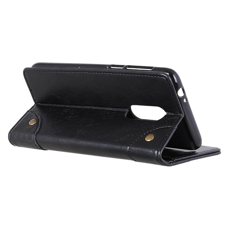 Nappa Texture Wallet Stand Leather Phone Cover for Xiaomi Redmi K20/Mi 9T/Redmi K20 Pro/Mi 9T Pro - Black-4